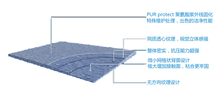 欧陆同透地板产品结构