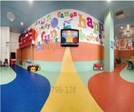欧陆卡通PVC儿童地板为暑期幼儿园装修锦上添花